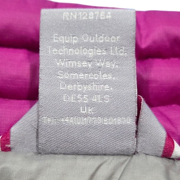 Rab Down Puffer Jacket Womens Small UK10 Pink Lightweight Outdoor Travel Winter - Picture 10 of 13
